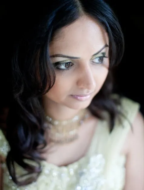 Soft glam bridal makeup portrait for destination wedding